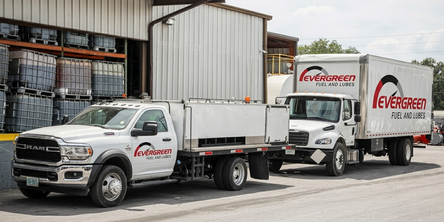 Diesel fuel delivery truck Serving the Pacific Northwest businesses
