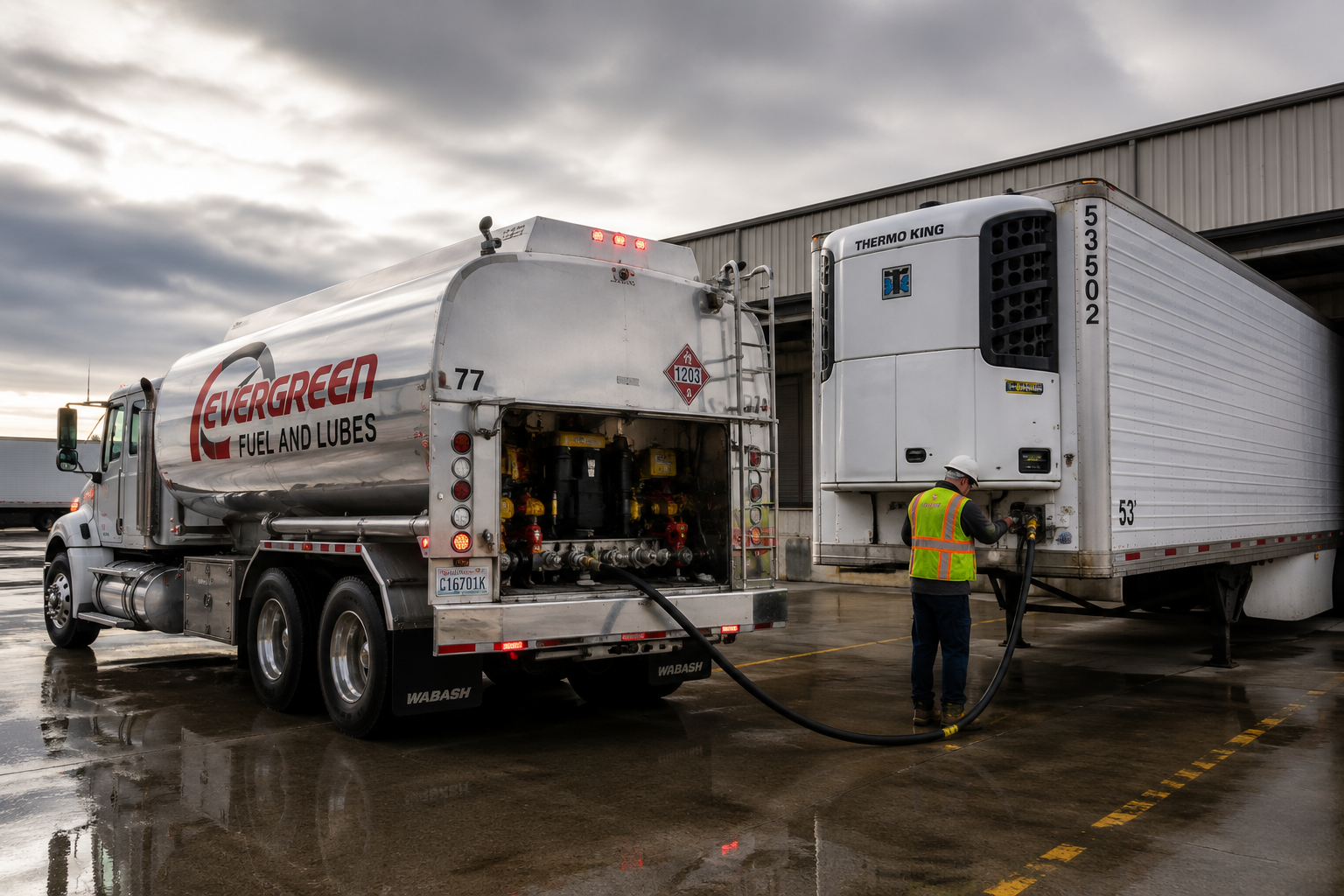Reefer fuel delivery for refrigerated trucks in the Pacific Northwest